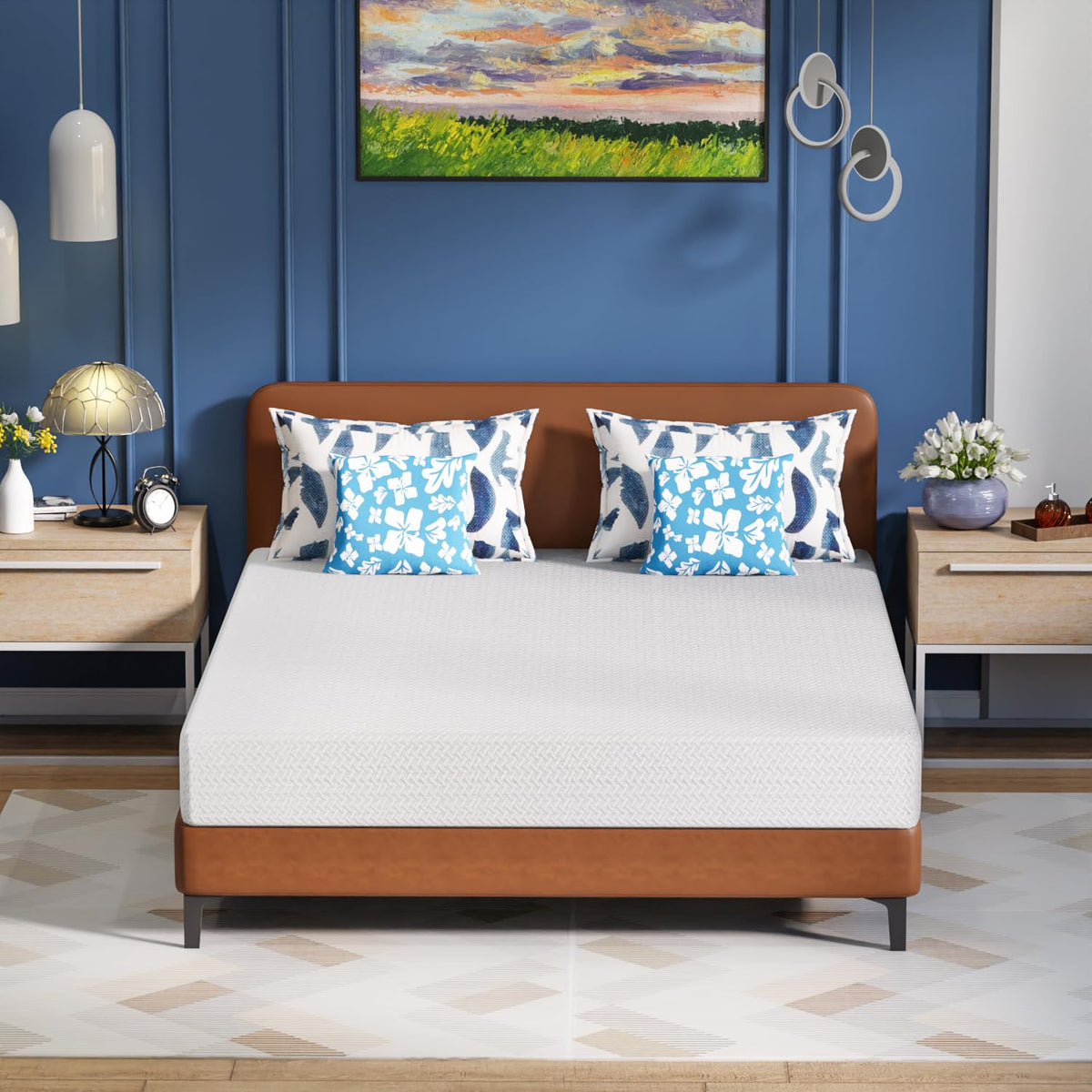 6 Inch Green Tea Cooling Gel Memory Foam Twin Mattress K4632