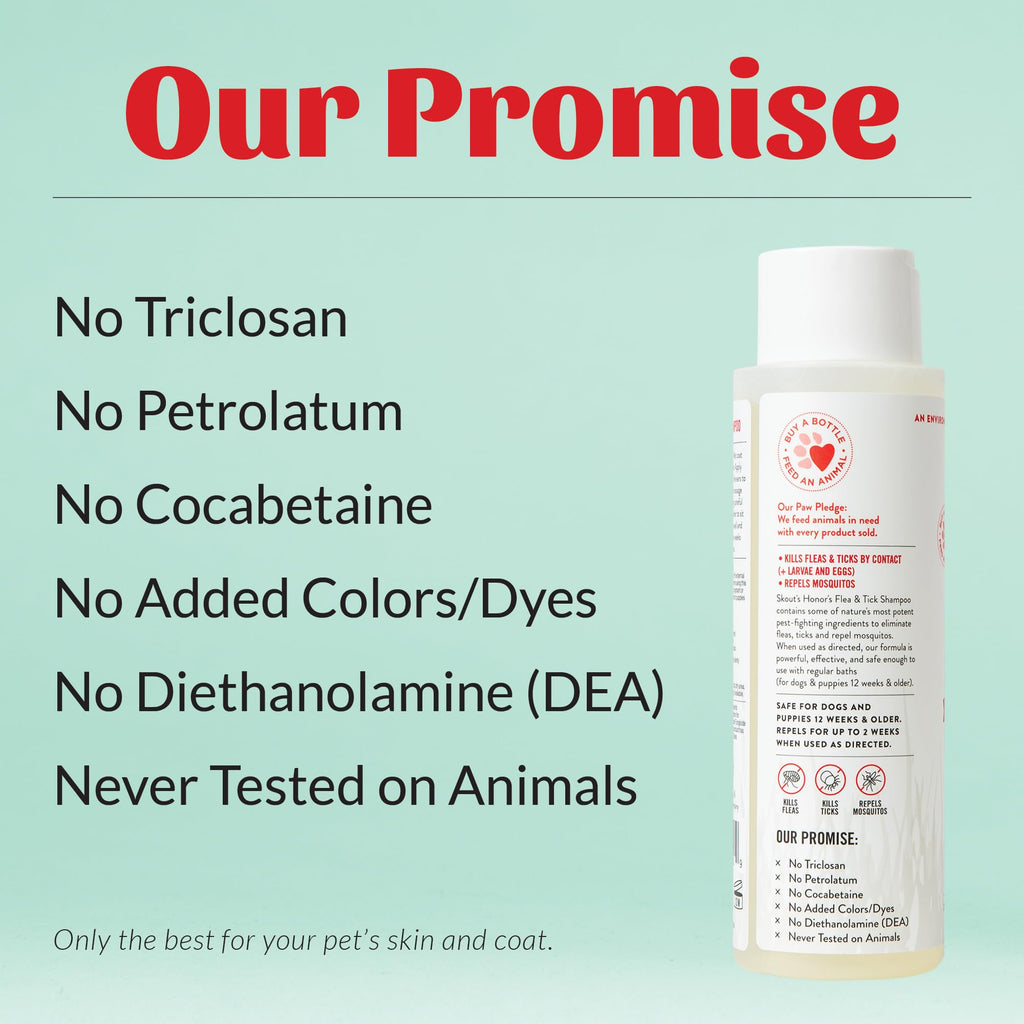 Natural Flea and Tick Dog Shampoo 16 oz K161520