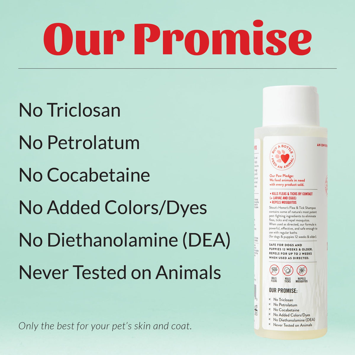 Natural Flea and Tick Dog Shampoo 16 oz K161520