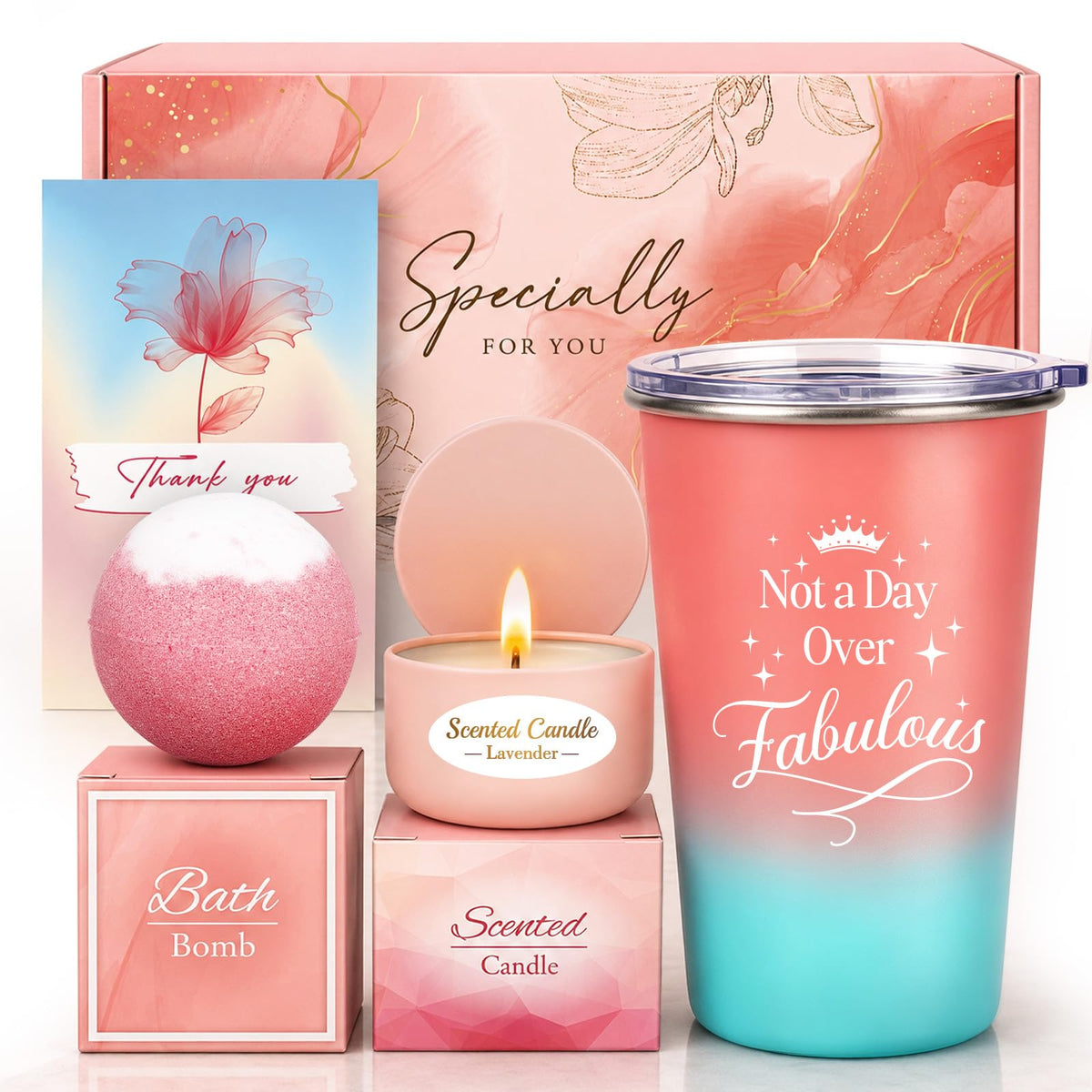 Pink Spa Gift Basket Set Q8987