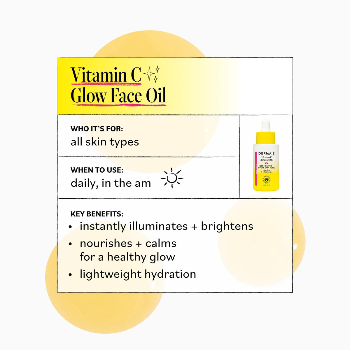 Vitamin C Glow Face Oil 1 Fl Oz T27228