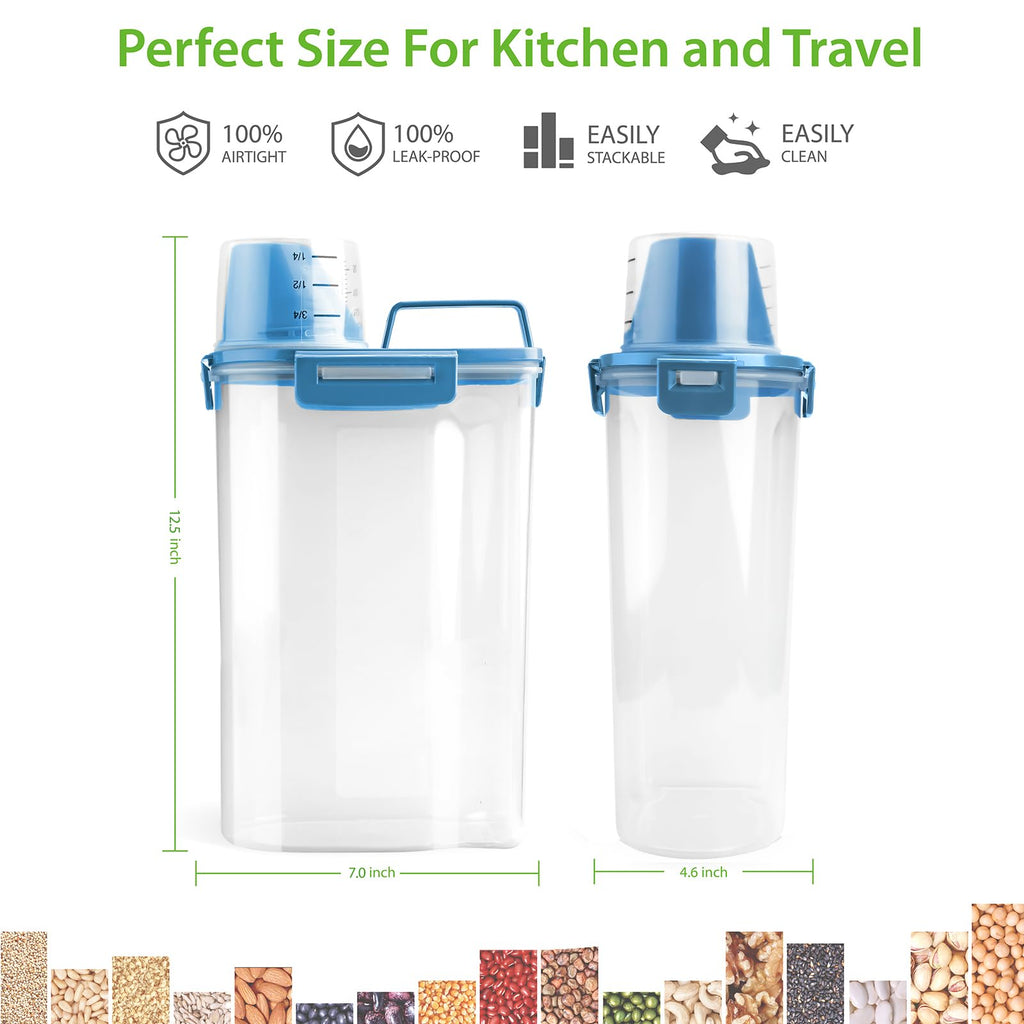 Airtight Rice Storage Container with Measuring Cup K487473