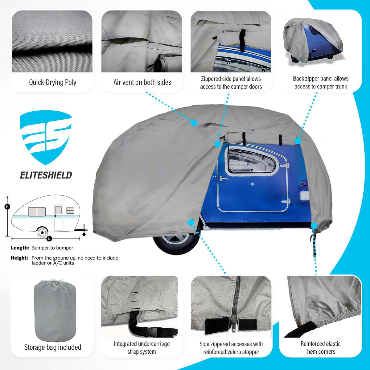 Teardrop Trailer Camper Covers K199491