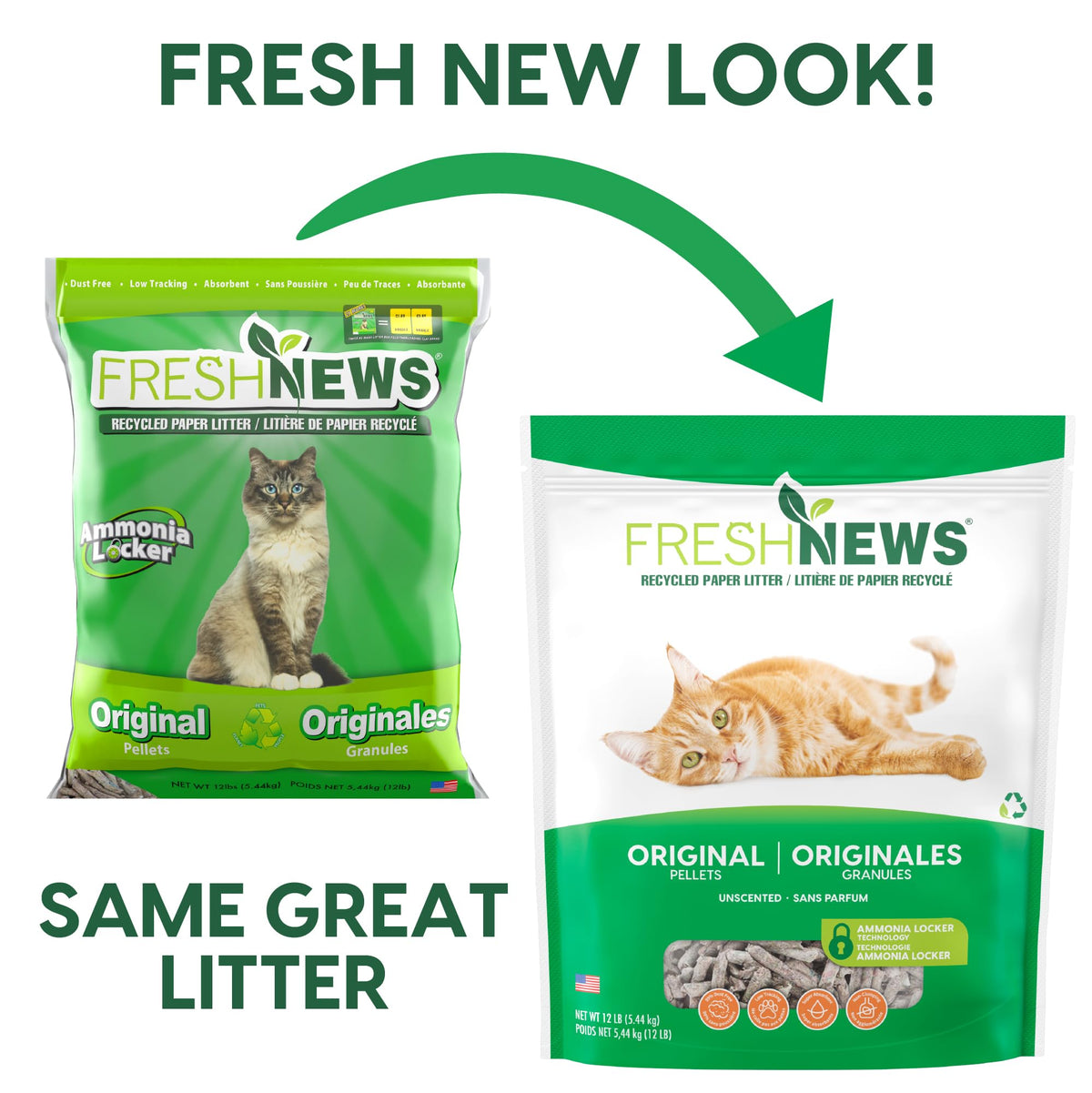 Recycled Paper Cat Litter, 12 Pound, Non-Clumping, Unscented P38082