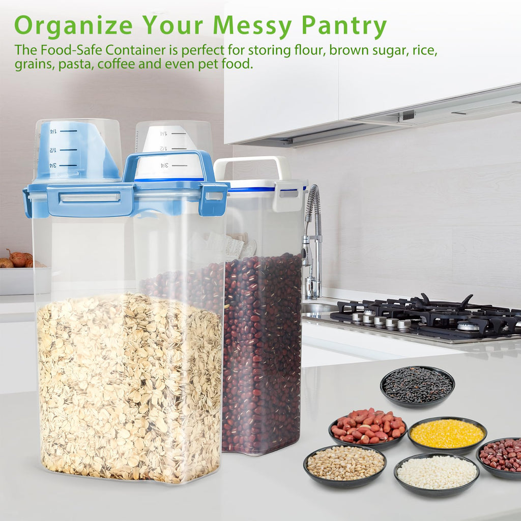 Airtight Rice Storage Container with Measuring Cup K487473