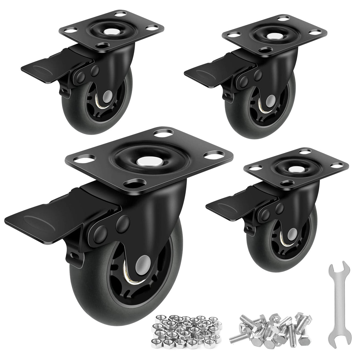 3” Lock Casters Set of 4 Heavy Duty I272390