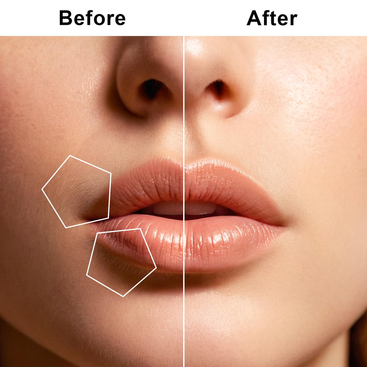 Facial Hair Removal USB Rechargeable 3 Replacement Heads J6283