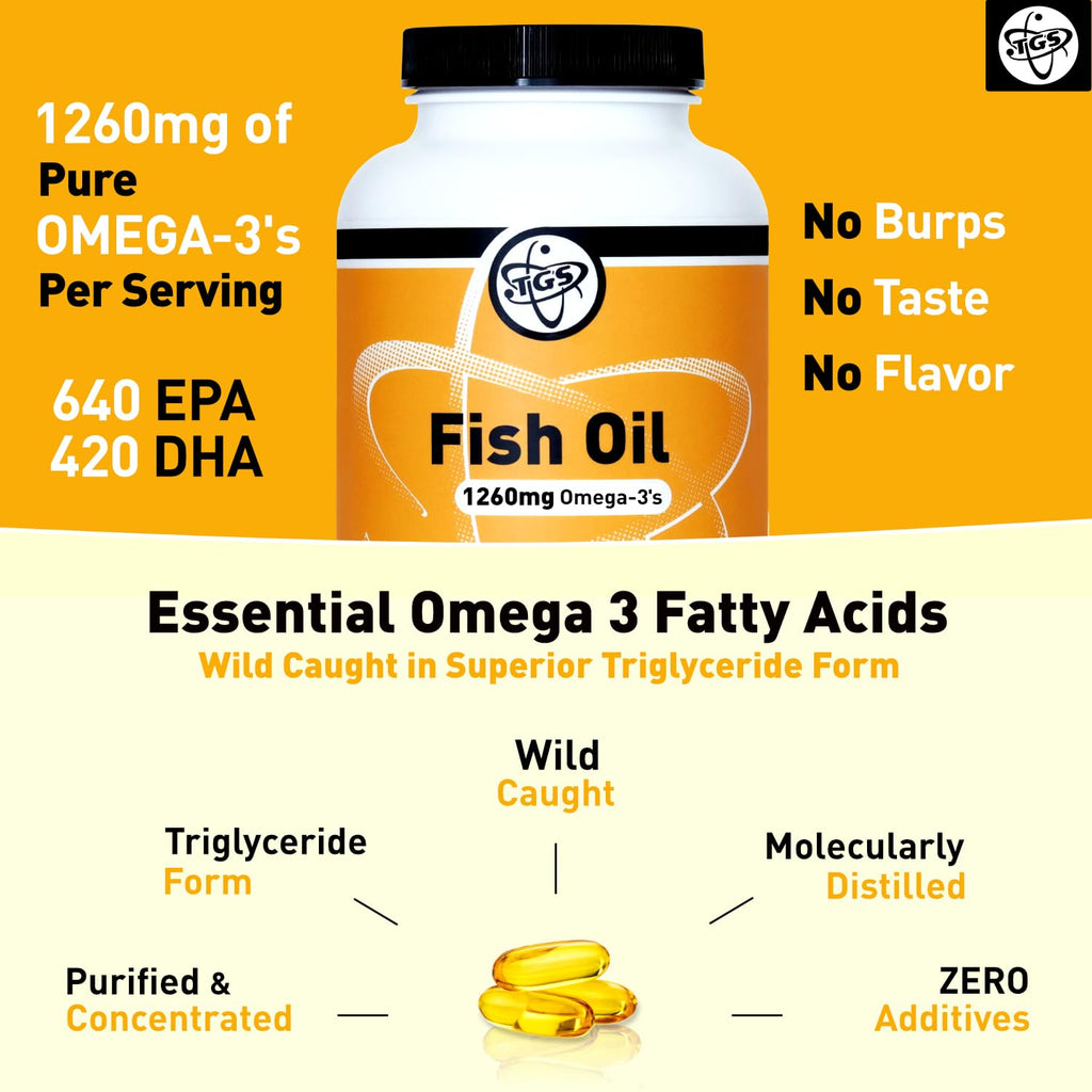 Omega 3 Fish Oil 1260mg 180 Capsules P47583