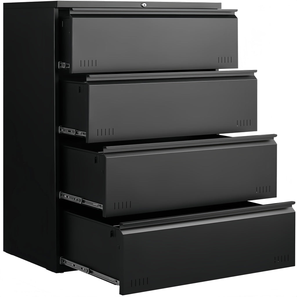 4 Drawer Metal File Cabinet with Lock E38488