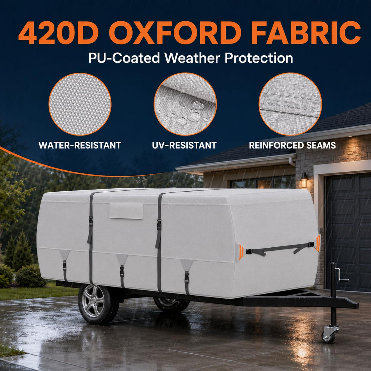 420D Oxford Pop Up Camper Cover F505291