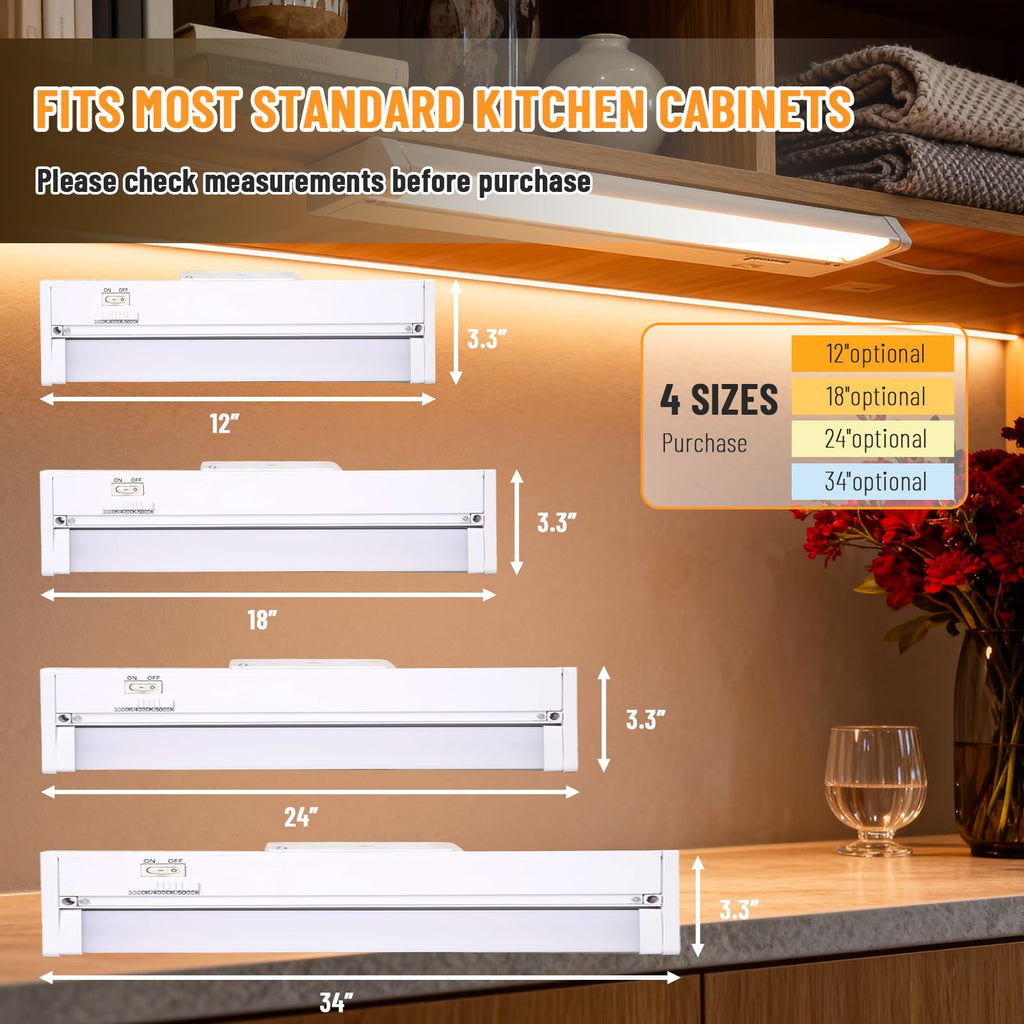 24" 4Pack Swivel Under Cabinet Lighting N80143