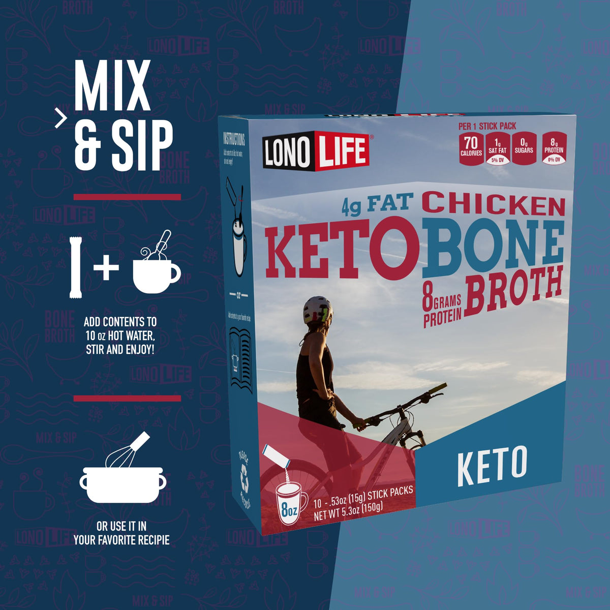 Chicken Bone Broth Powder Mix 8oz P968487