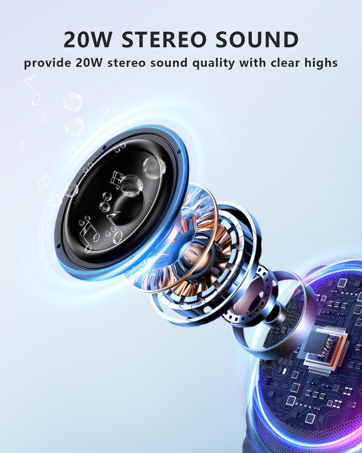 Waterproof Solar Powered Rechargeable Bluetooth Outdoor Speakers V114