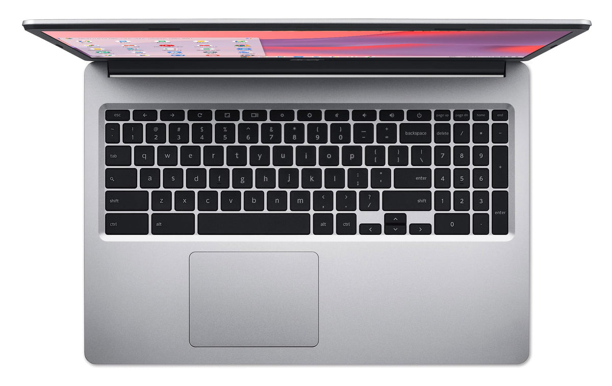 Chromebook 315 Laptop Intel Celeron N4000 15.6 HD 4GB 64GB eMMC Chrome OS Pure Silver N76993
