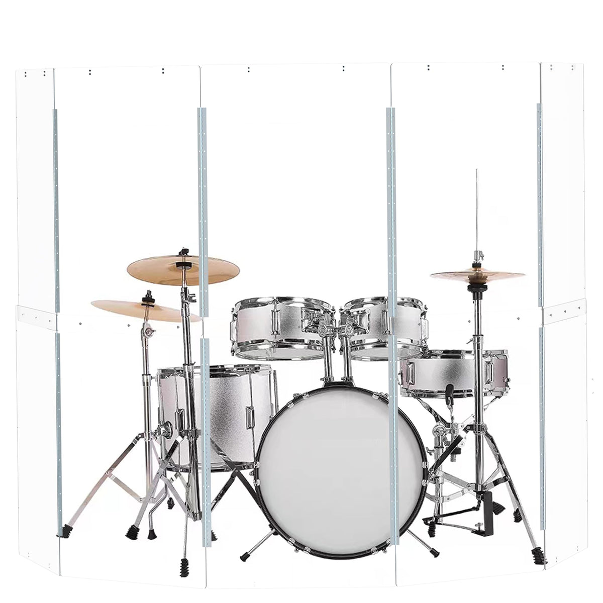 Portable Drum Shield Panels 5-Panels 2ft x 5ft C966912