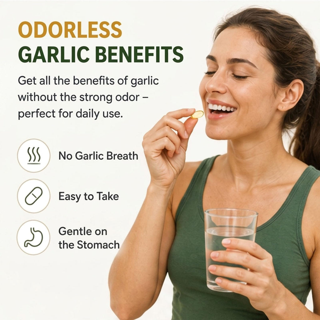 Odorless Aged Garlic Extract Supplement, 300 Softgels Z163299