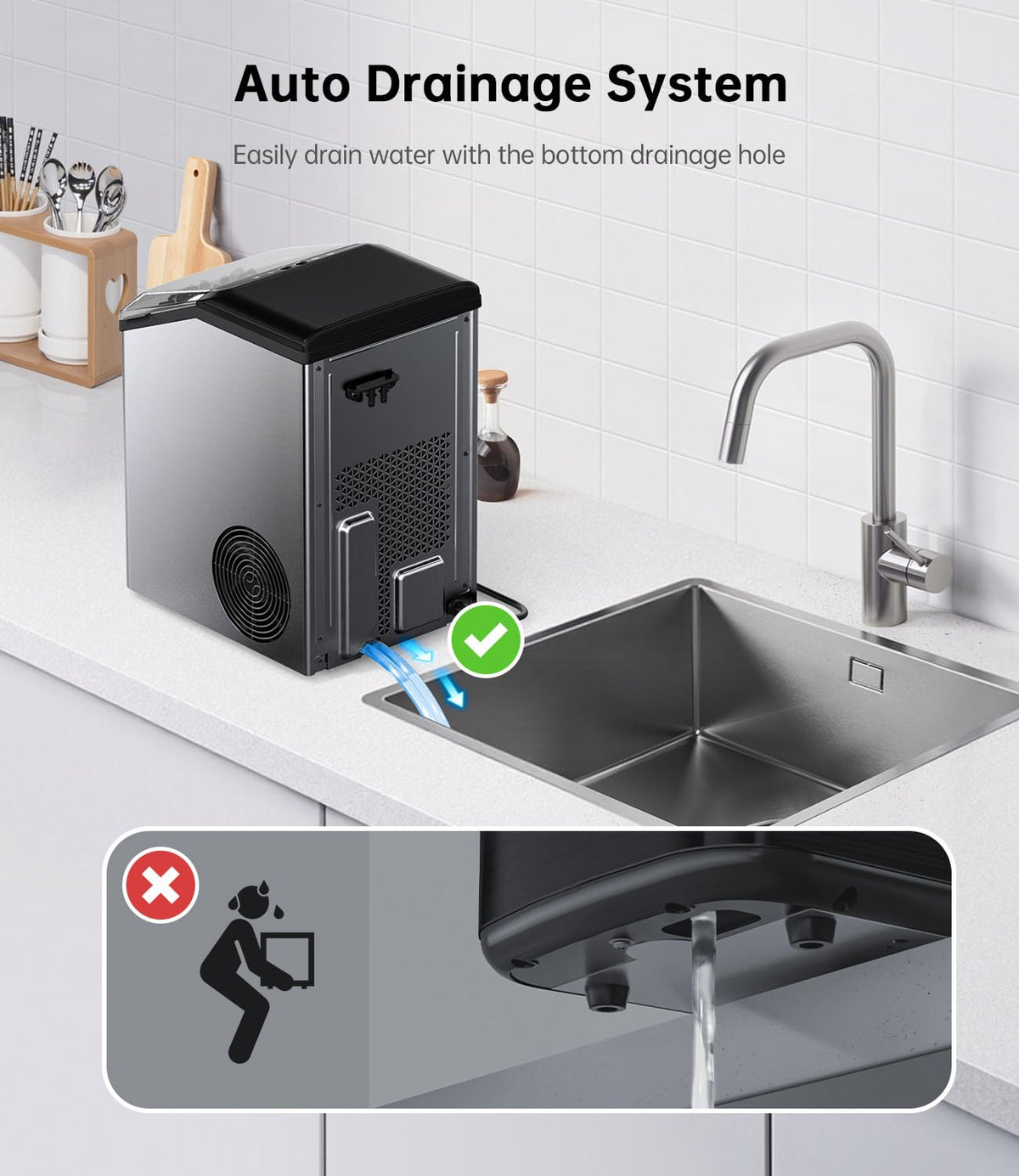 40LBS Nugget Countertop Ice Maker G559