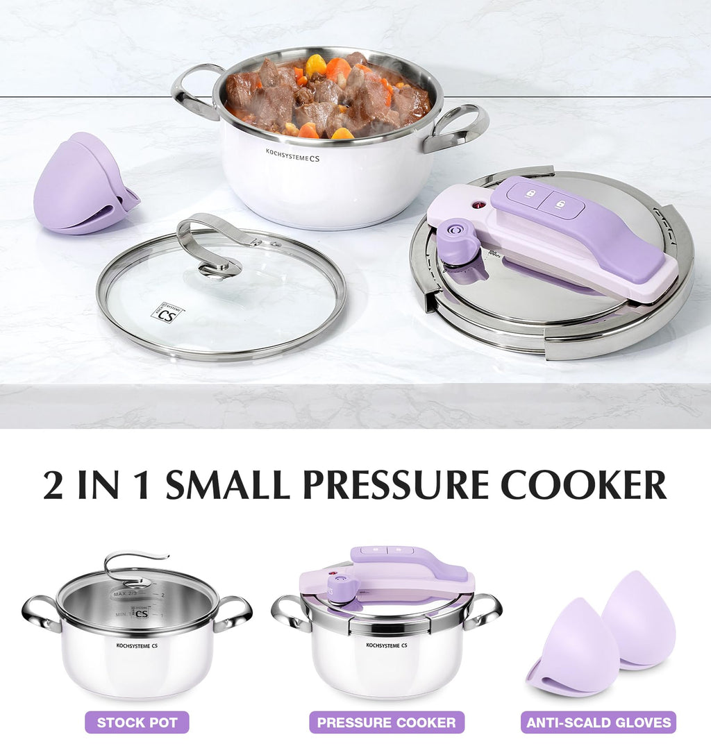 Small Stainless Steel Pressure Cooker 3.2 Quart S195
