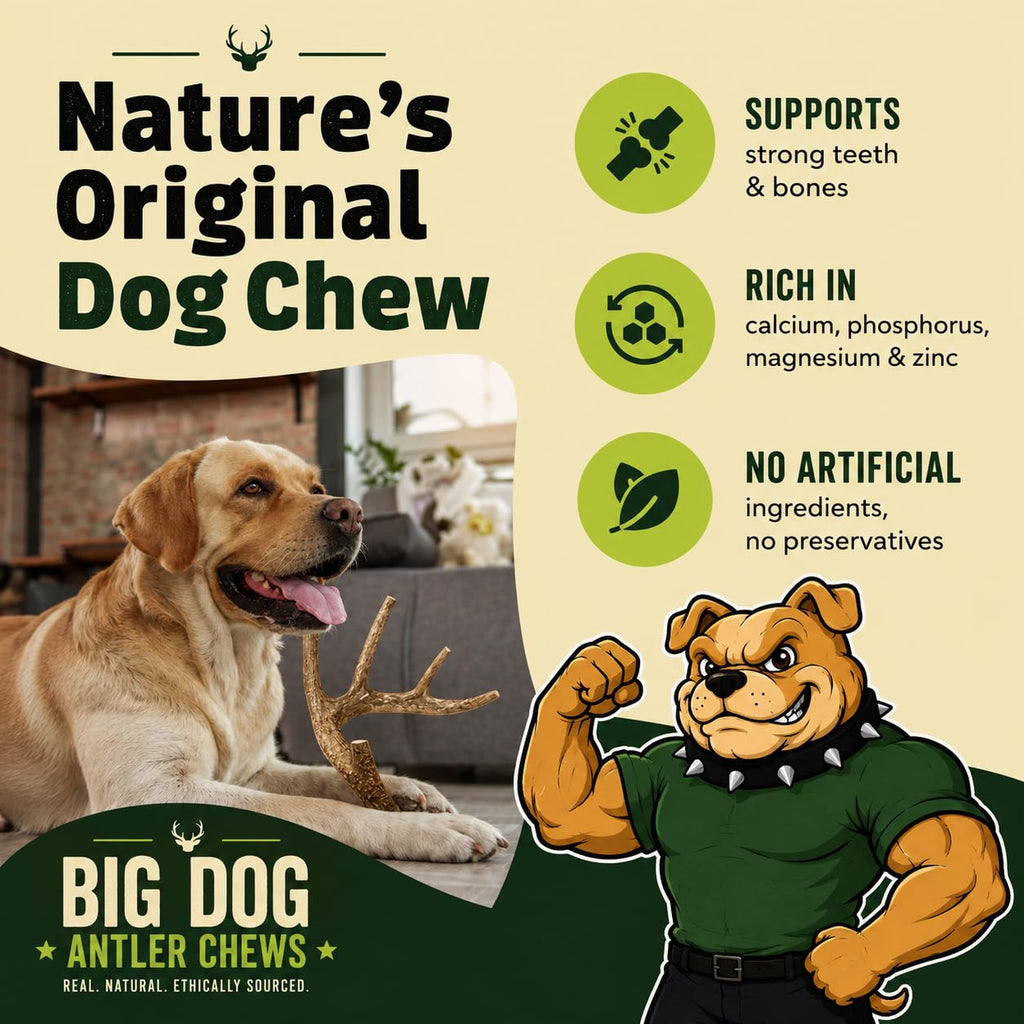 XL Deer Antler Dog Chew D8239