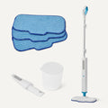 Steam Mop for Sealed Hard Floors, 3 Washable Pads, 20-Foot Cord, White K256664