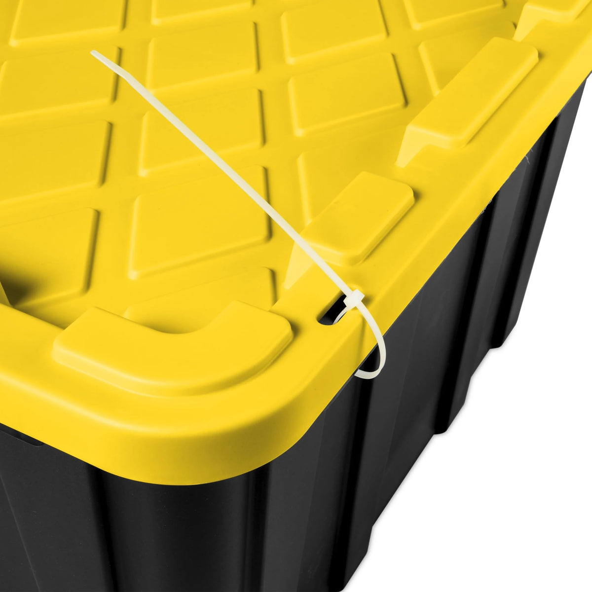 6 Pack 27 Gallon Heavy Duty Plastic Storage Bins with Lids J77187