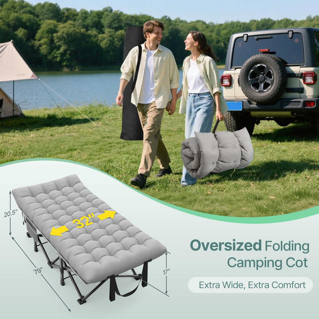 32" XXL Heavy Duty Folding Camping Cot G46183