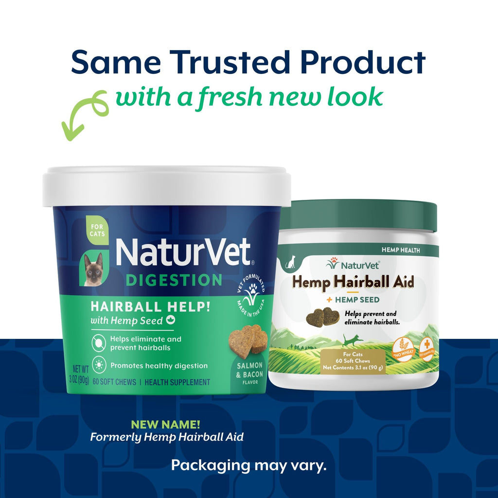 Hemp Hairball Aid Supplement for Cats 60 ct Soft Chews I7417