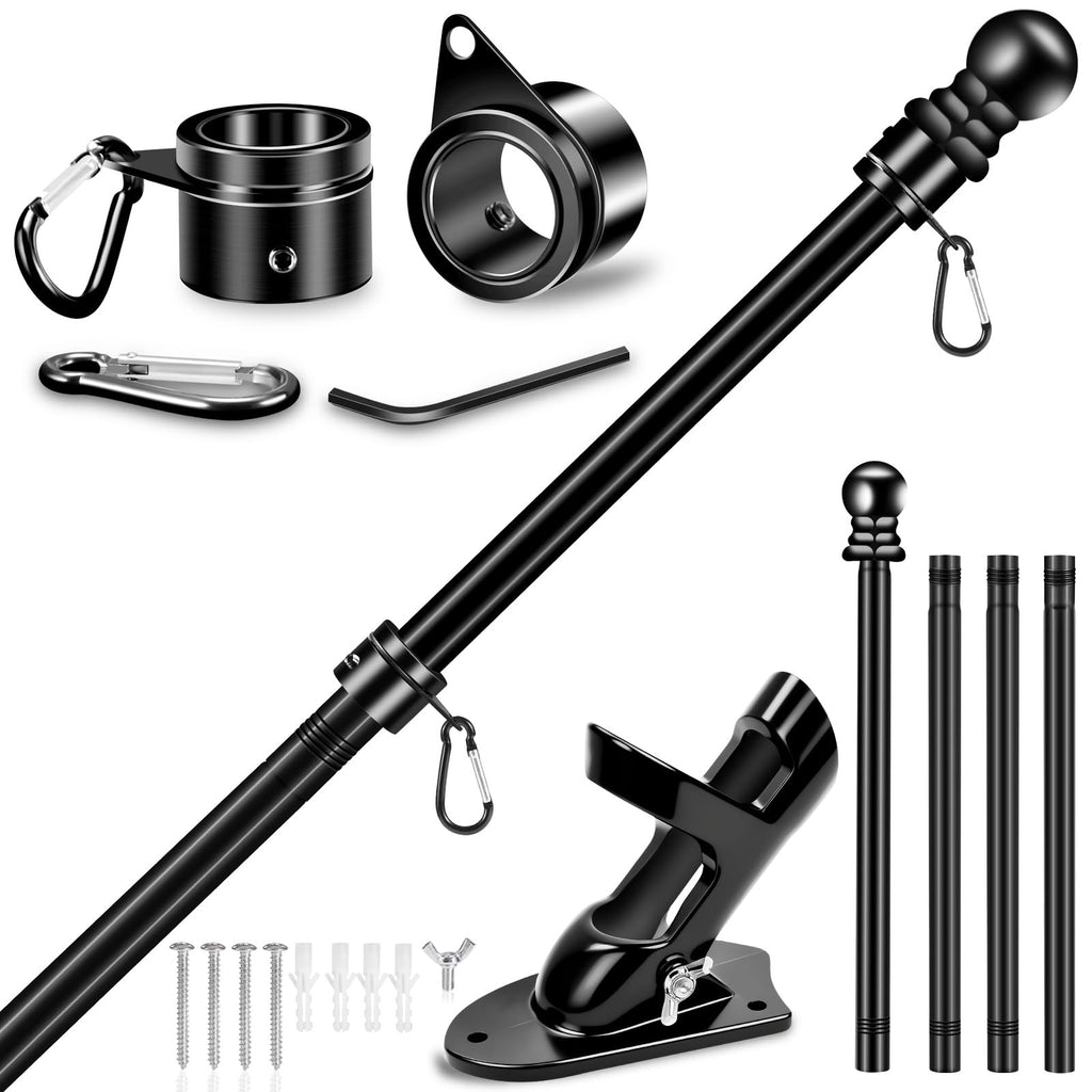 5 FT Stainless Steel Flag Pole Kit with Holder Bracket T1720