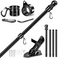 5 FT Stainless Steel Flag Pole Kit with Holder Bracket T1720