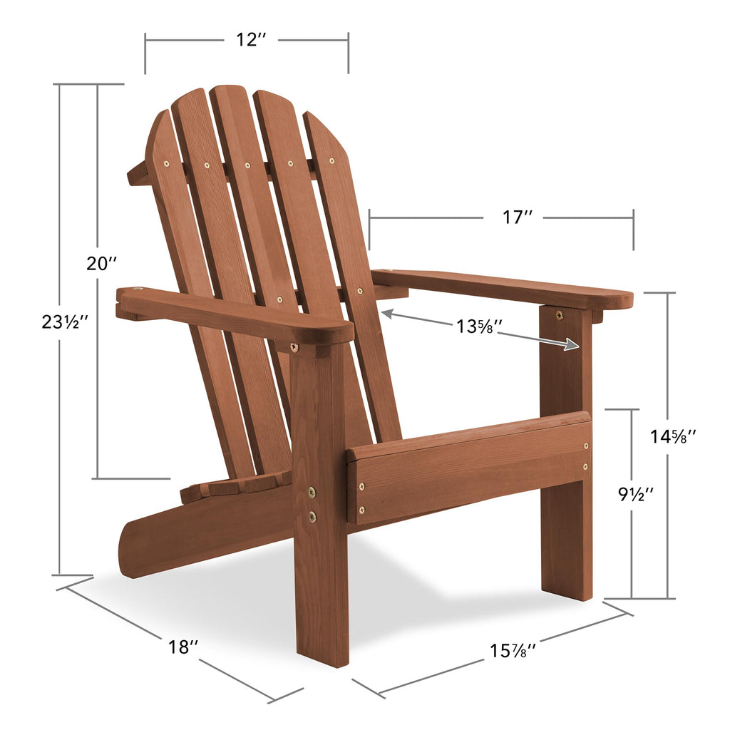 Espresso Cedar Wood Children's Adirondack Chair G649236