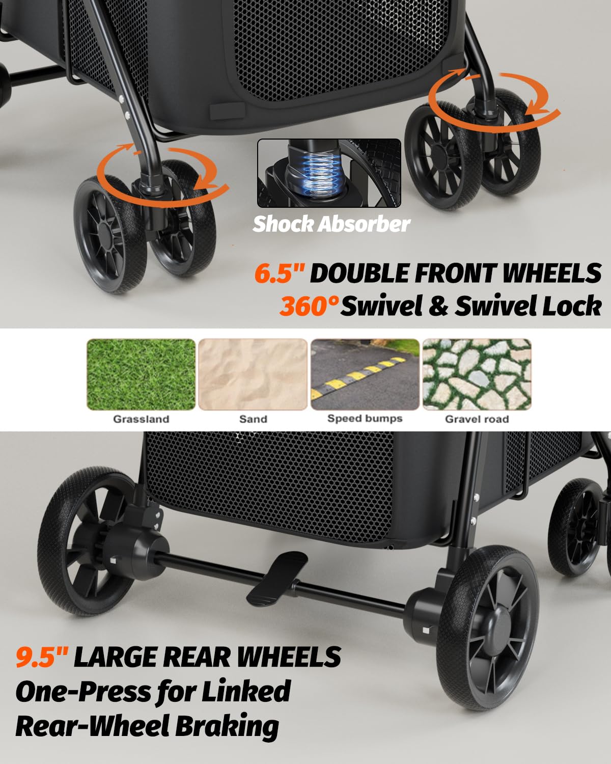 Black Dog Stroller T75735
