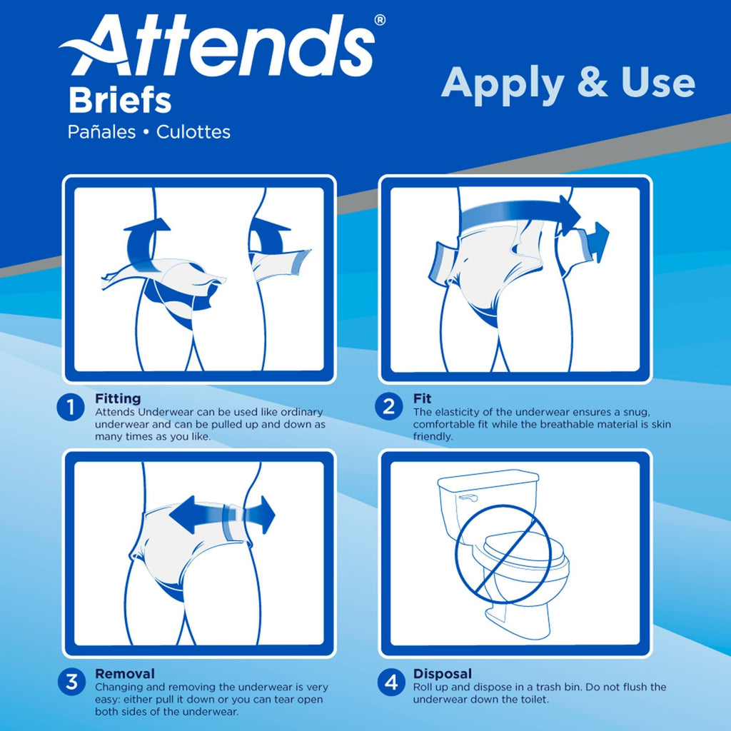 Large Ultimate Absorbency Adult Incontinence Briefs 72ct W494171