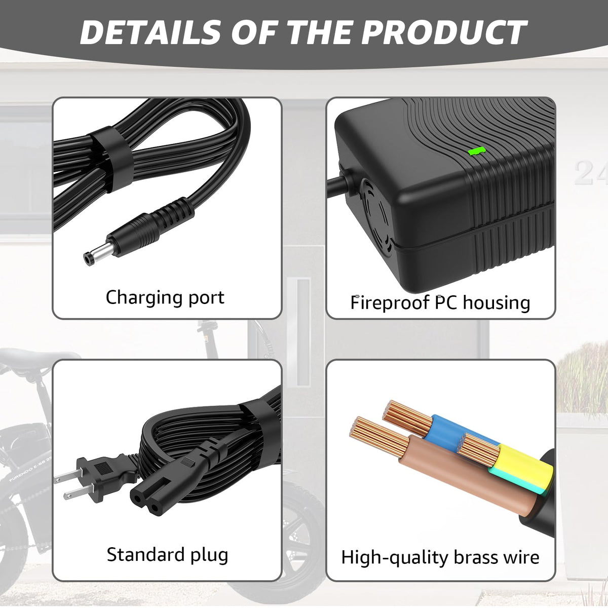 54.6V 2A Electric Bike Charger T669