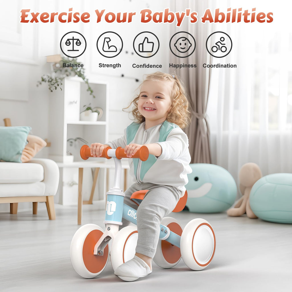 Baby Balance Bike 12-36 Months Adjustable Seat 3 Wheels O10522