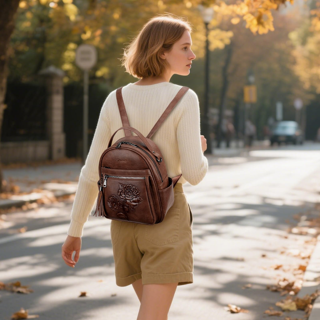 Vegan Leather Mini Backpack Purse G80622