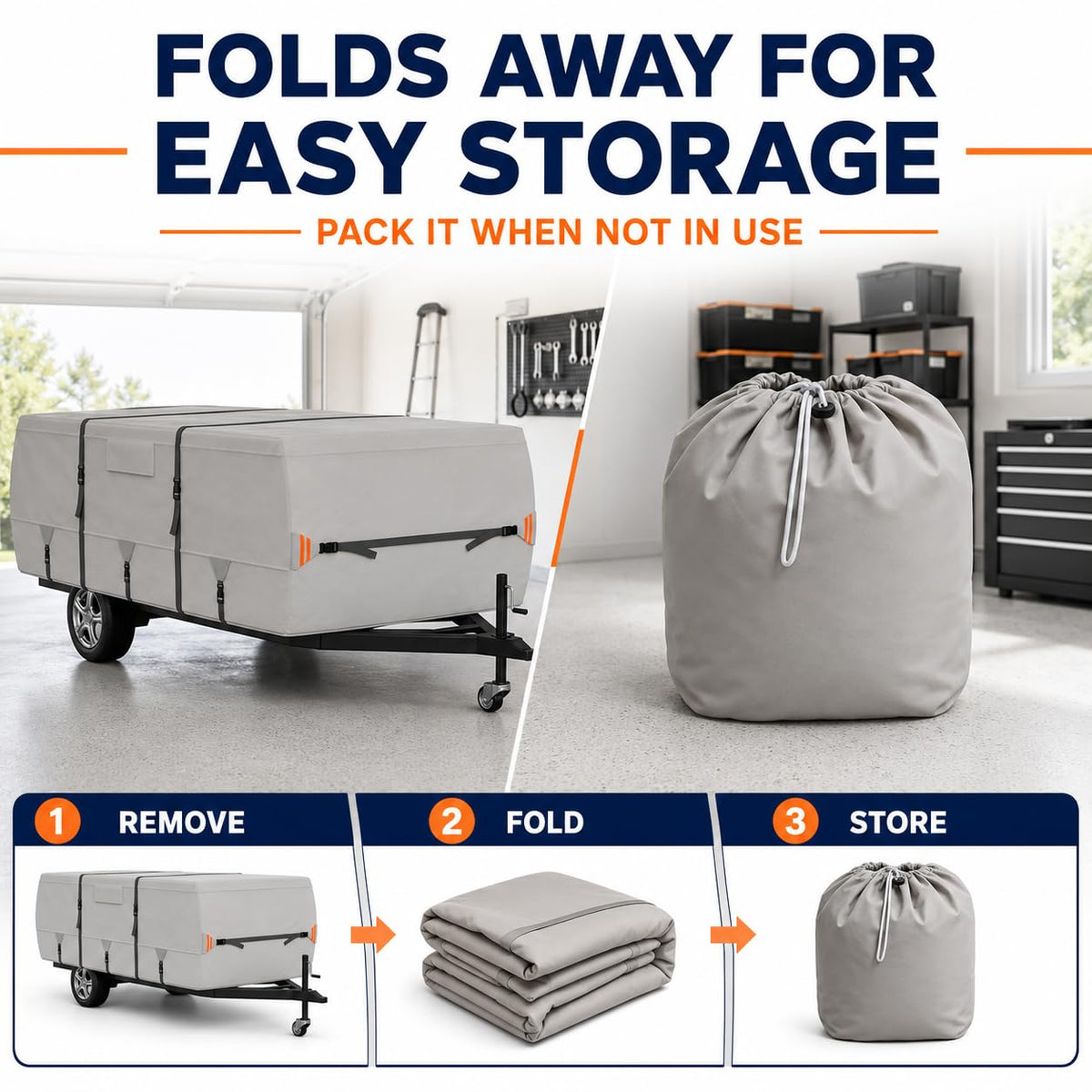 420D Oxford Pop Up Camper Cover F505291
