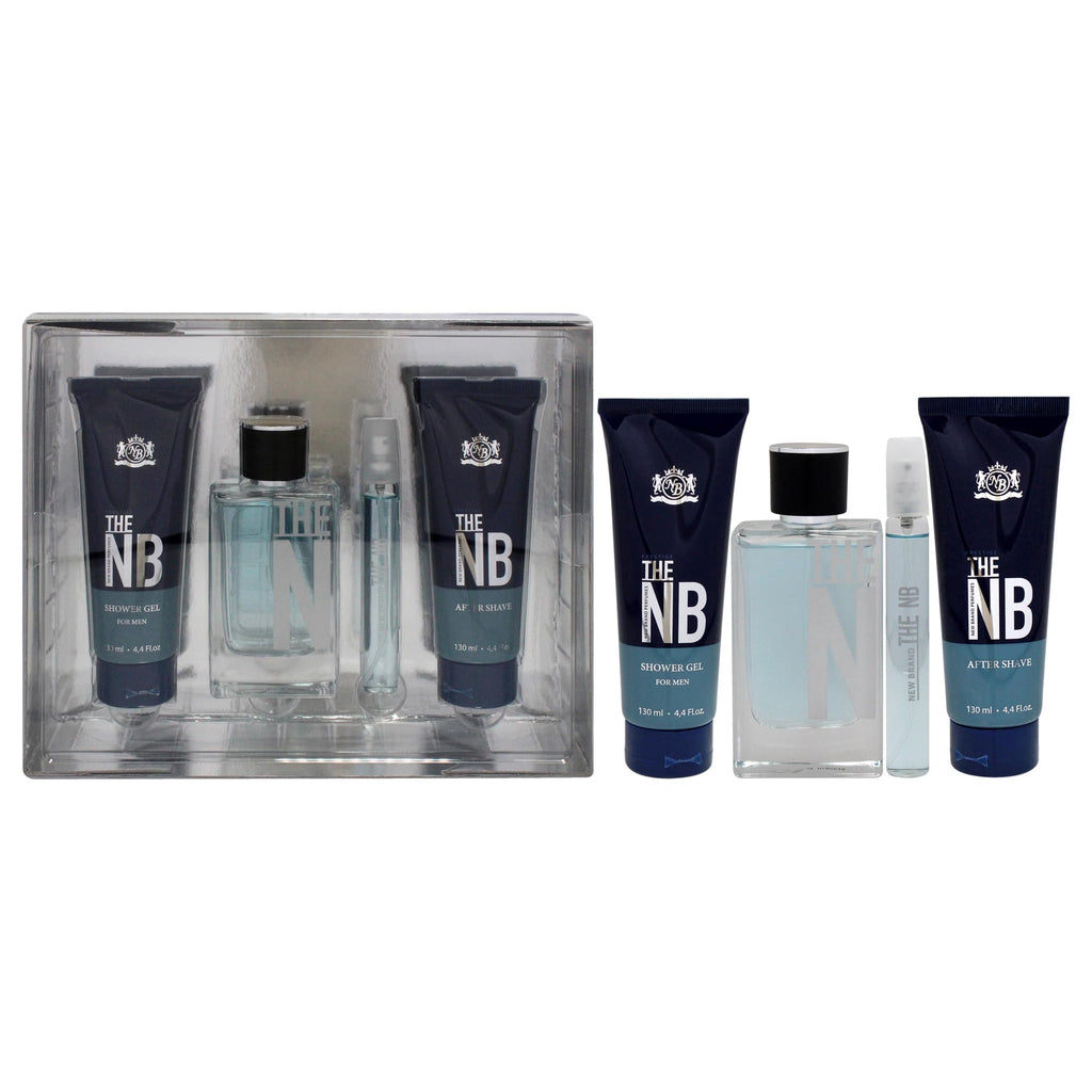 4 Pieces Eau de Toilette Spray Shower Gel After Shave Balm Gift Set S474