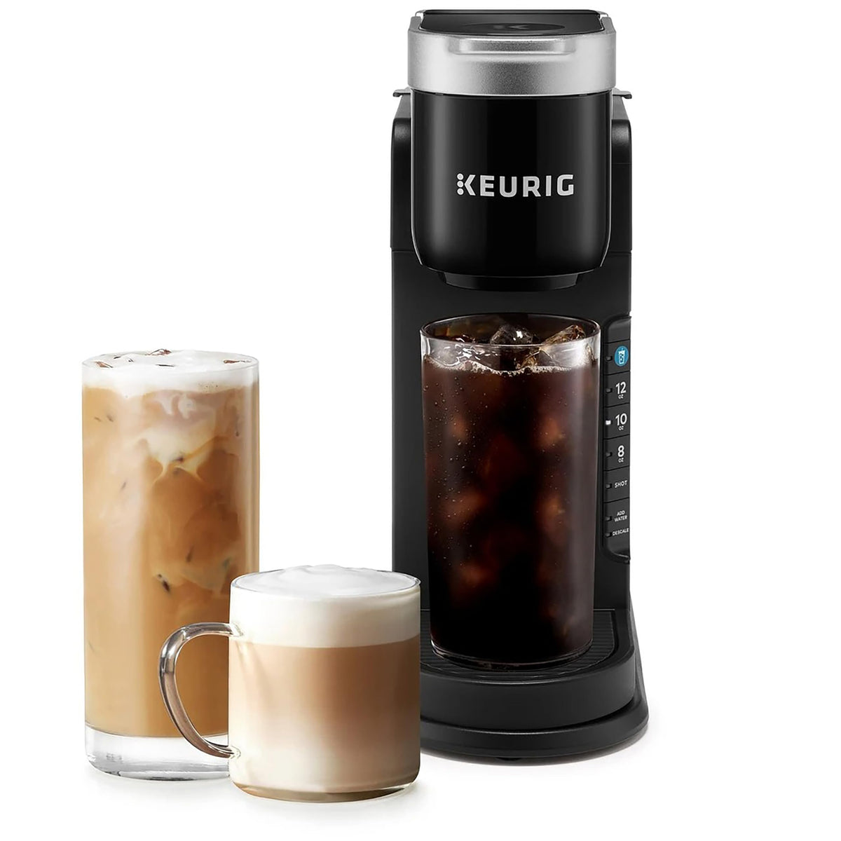 Single Serve Coffee Maker with 3 Brew Sizes, Hot and Cold Brew, Black X749