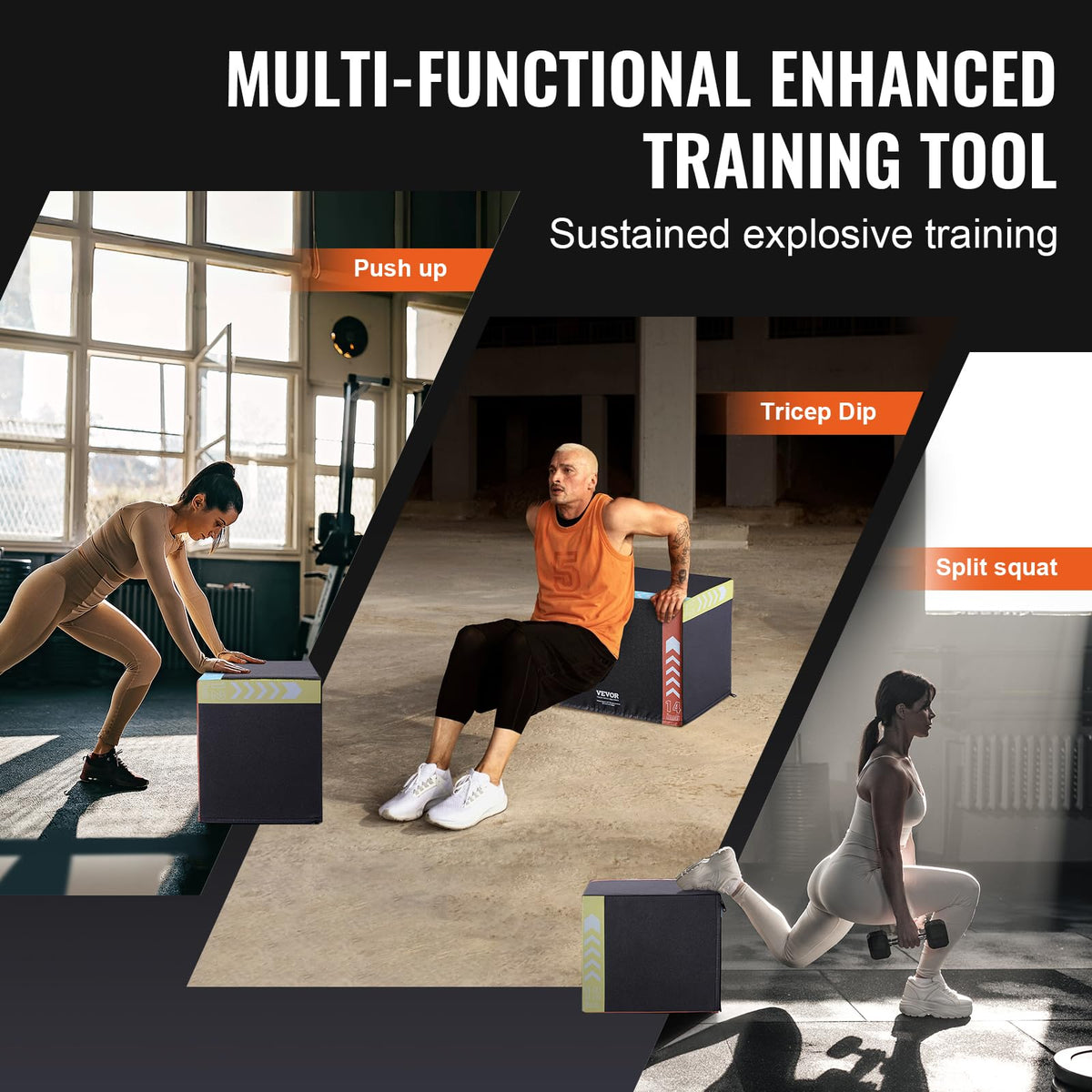 3 in 1 Plyometric Jump Box Q297669