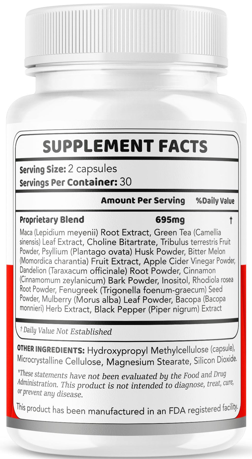 All Natural Formula Capsules, 60 Capsules for 1 Month Y830609