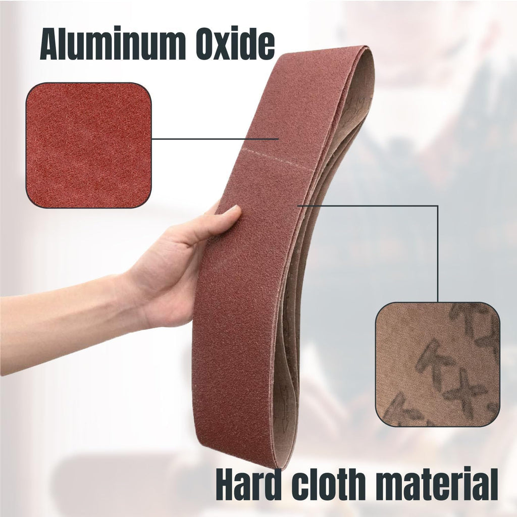4 x 36 Inch Aluminum Oxide Sanding Belts G9928