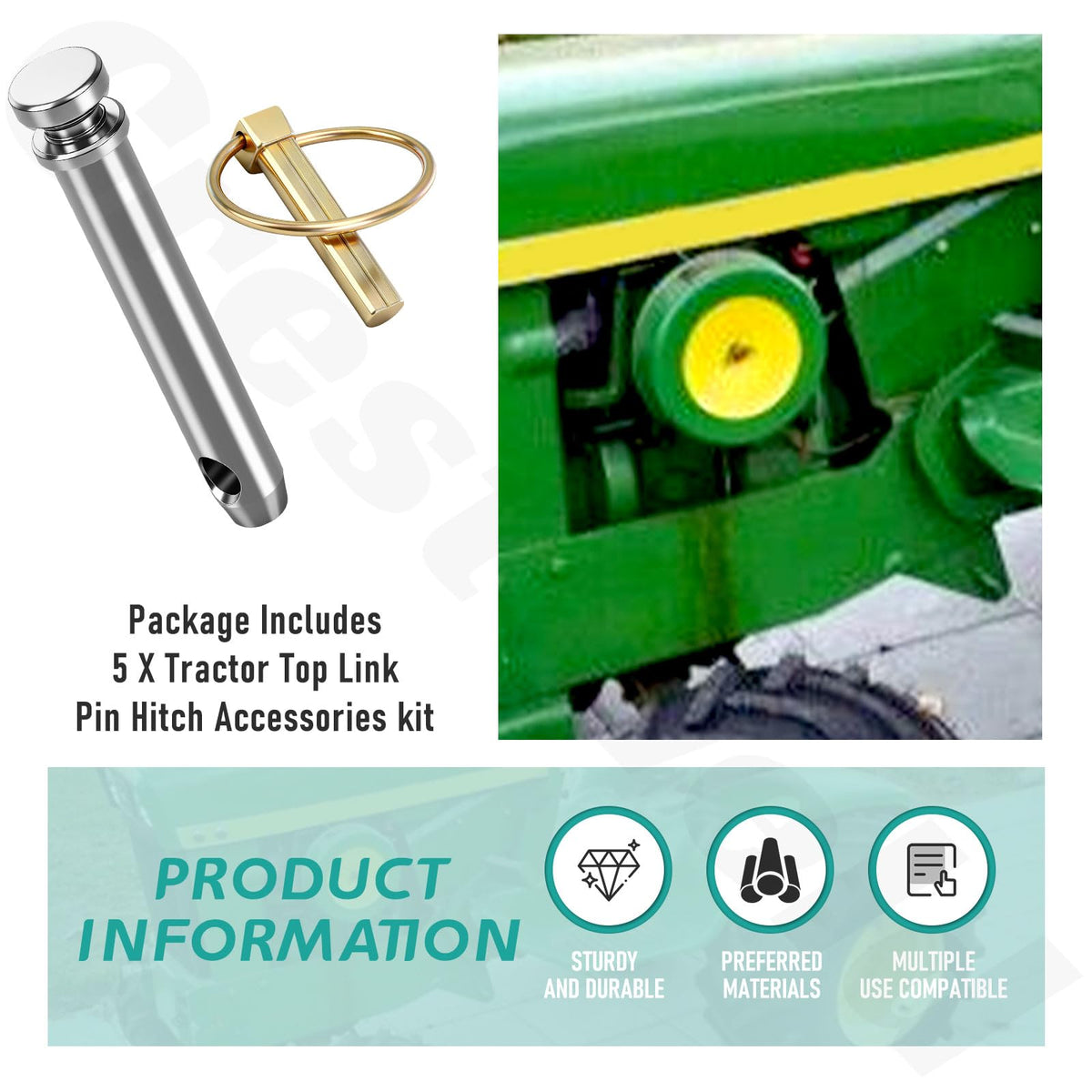 5 Pack 3/4 in Hitch Pin C53609
