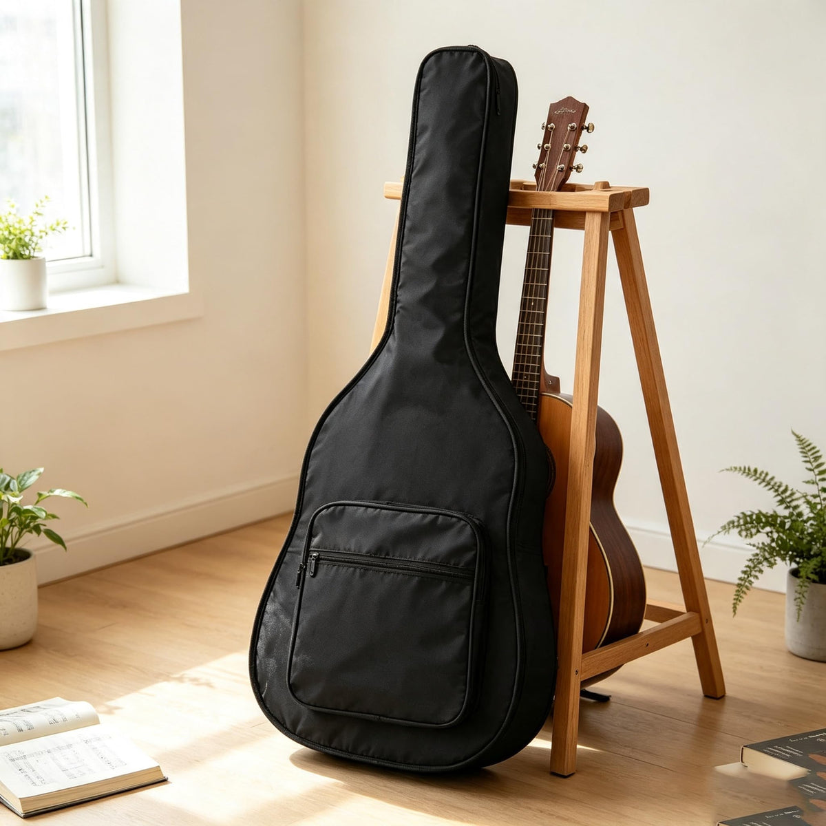 38 Inch Oxford Cloth Water Resistant Acoustic Guitar Gig Bag P74568