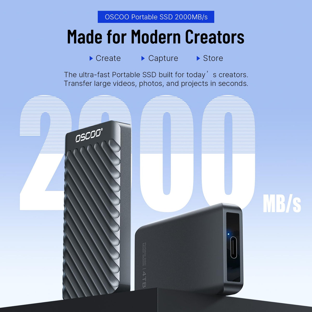 1TB USB 3.2 Gen 2 External SSD K85963