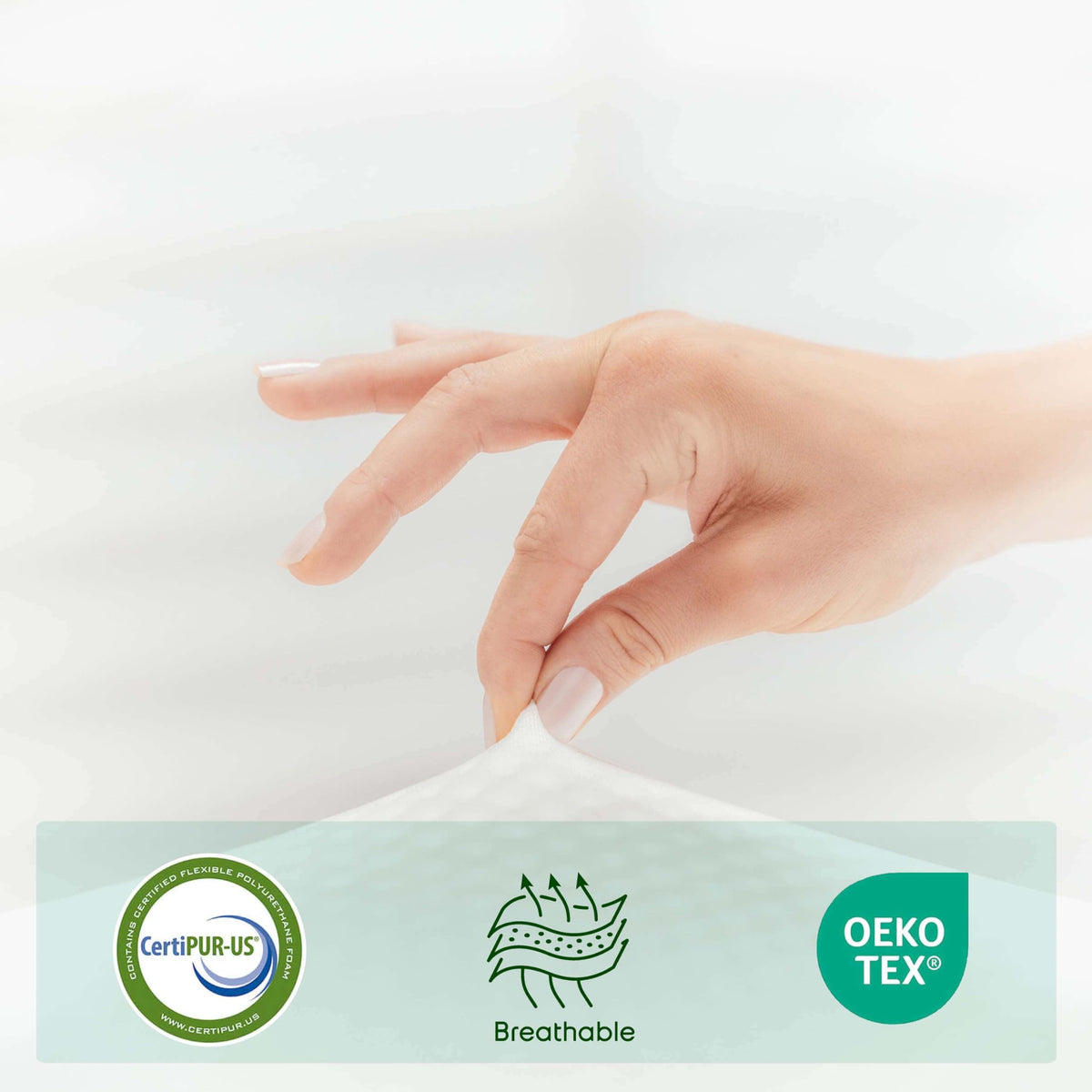 Green Tea 8 Inch Cooling Graphite Memory Foam Twin Mattress K89732