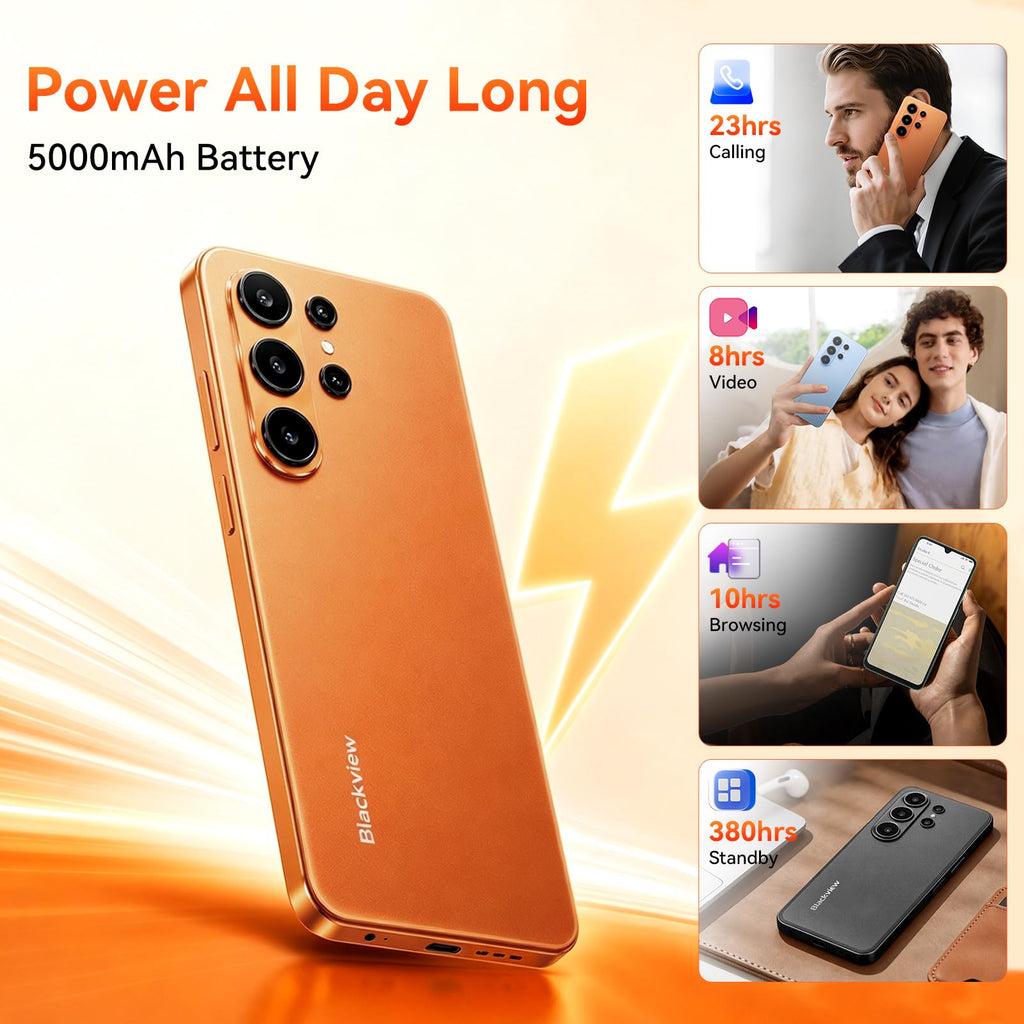 Unlocked Android Smartphone 6.88" Large Screen 128GB Black K71980
