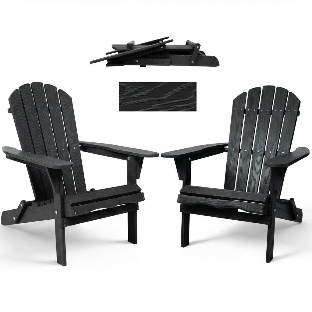 Folding Solid Cedar Wood Adirondack Chair G682