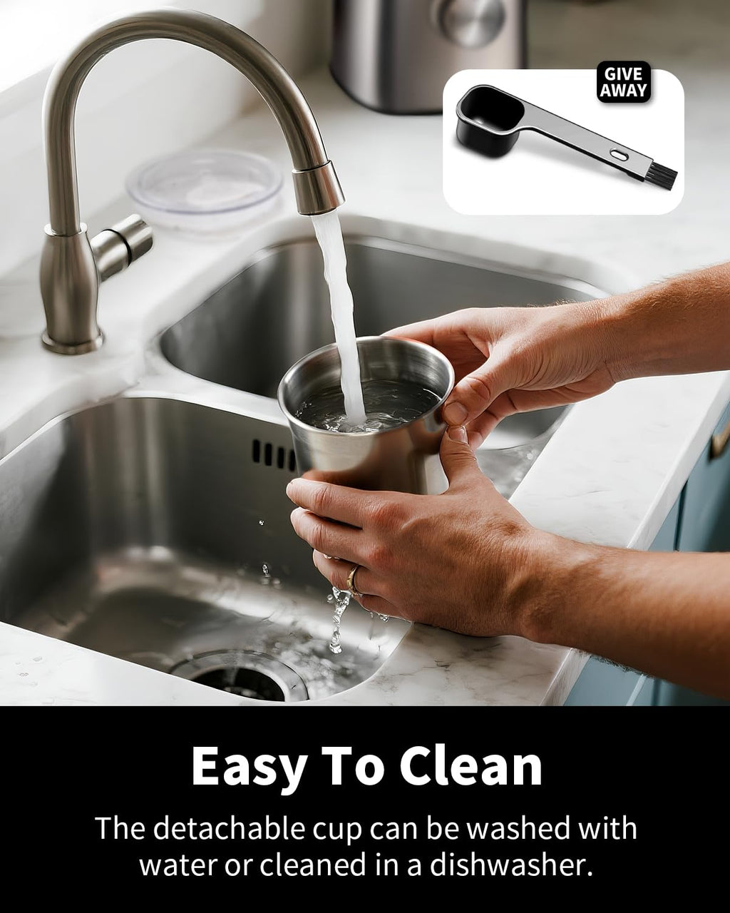 Electric Blade Coffee Grinder with Removable Stainless Steel Bowl A21552