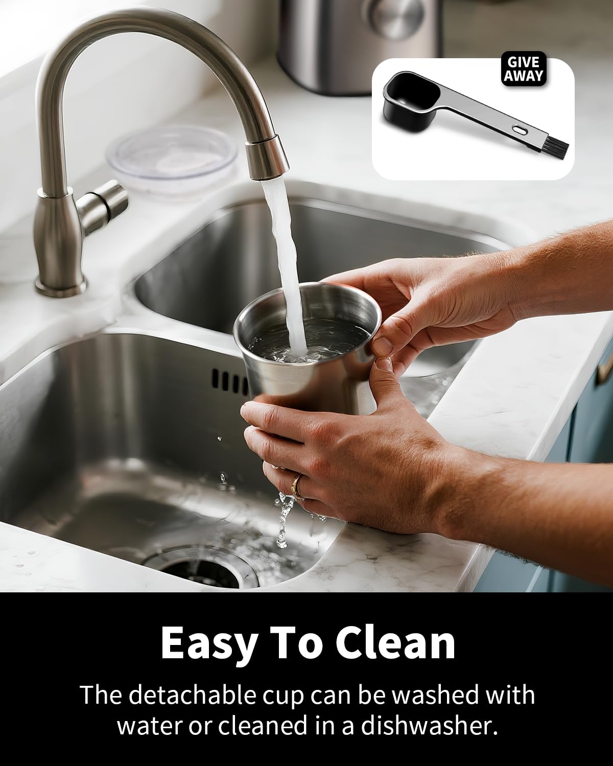 Electric Blade Coffee Grinder with Removable Stainless Steel Bowl A21552