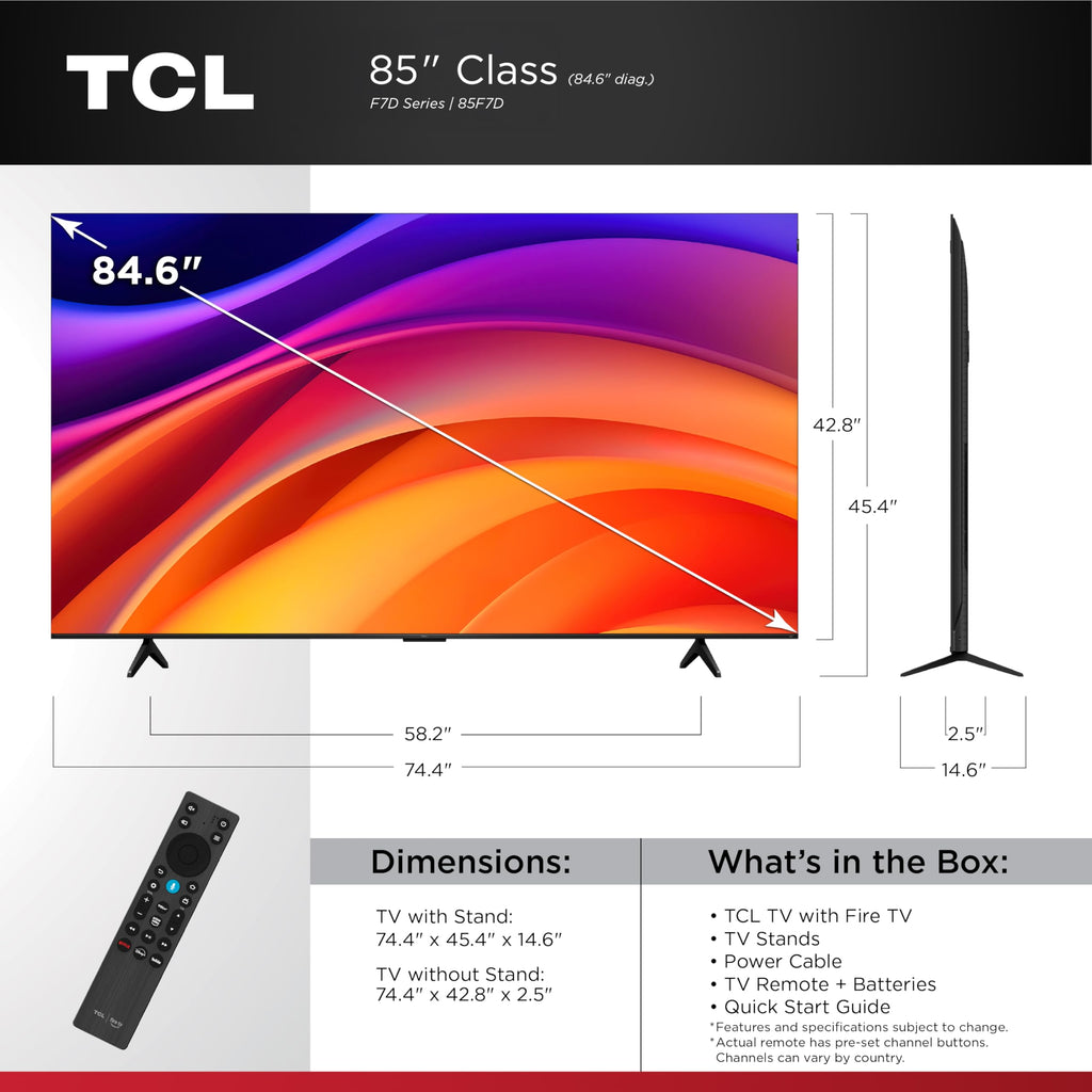 85-Inch QLED 4K UHD Smart TV E84596